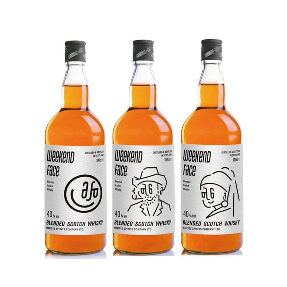 Weekend Face Scotch Whisky 1L (3 bottle)