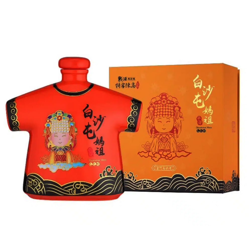 金門酒廠 戰酒黑金龍特窖陳高 白沙屯媽祖紀念酒-乙巳