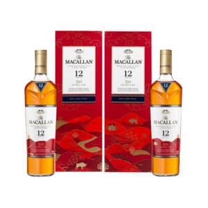 麥卡倫12年雪莉雙桶 2021牛年紀念版禮盒(雙入)