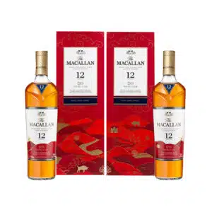 麥卡倫12年雪莉雙桶 2021牛年紀念版禮盒(雙入)