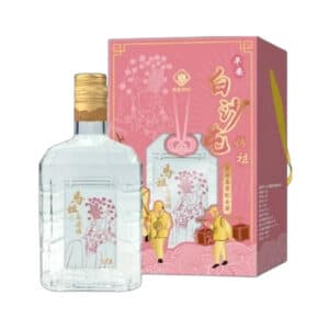 馬祖酒廠 粉紅白沙屯 紀念酒玻璃瓶