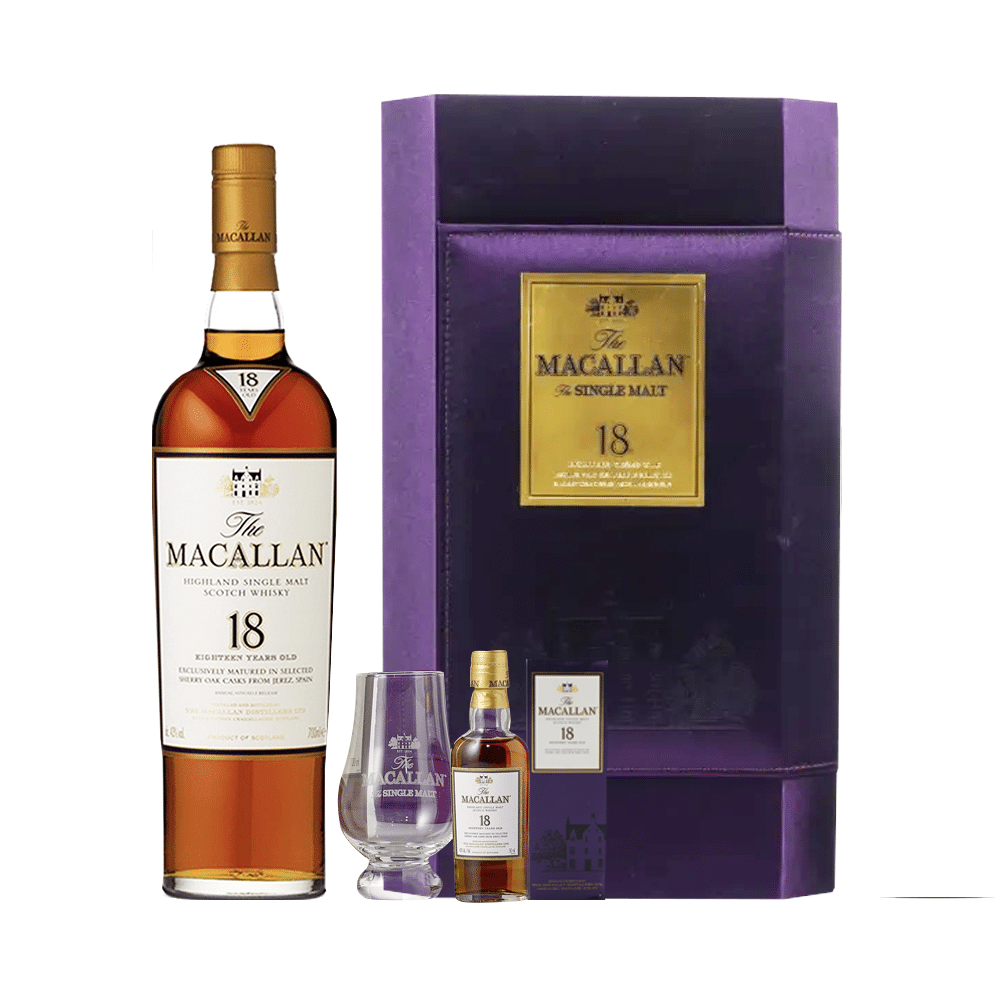 麥卡倫18年雪莉桶禮盒 (1991年)